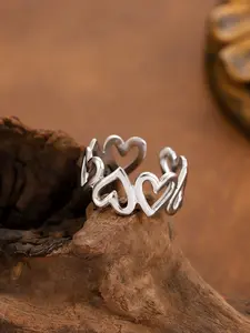 Heart Shaped Stainless Steel Ring, Perfect Gift for Valentine's Day & Mother's Day, Elegant Jewelry Accessory for Special Occasions, Fashion Heart Rings