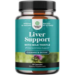 Nature's Craft Liver Support With Milk Thistle - Silymarin Milk Thistle Supplements with Dandelion Root, Choline, Beetroot & Artichoke Extract