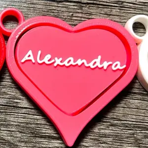 Valentines Custom Name Fidget Spinner Heart Shaped with Custom Name Feature crunchy stress