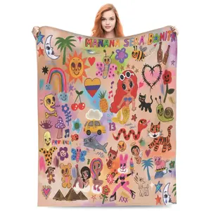 Flannel Throw Blanket Singer Blanket Ultra Soft Warm Blanket for Bedroom Decor Travel Birthday Gift (60 "x80 in)