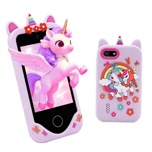 Kids Selfie Learning Phone Toy with 2.8-Inch Touch Screen Toddler Smart Learning Phone Dual Selfie Cameras Music Player Perfect Christmas Birthday Gift for Boys and Girls Ages 3-12 Includes 32GB Card Games Video Recording New Year Gift Thanksgiving Gift