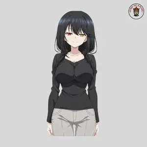 Kurumi Tokisaki Sticker, Vinyl Sticker, Confident Waifu Aesthetic from Date A Live, Decor for Notebook or Car