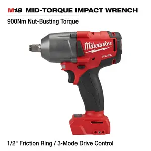 Milwaukee M18 FMTIWF12 18V 1/2 Inch Impact Wrench 900Nm 2026 Tool easy pop family outing