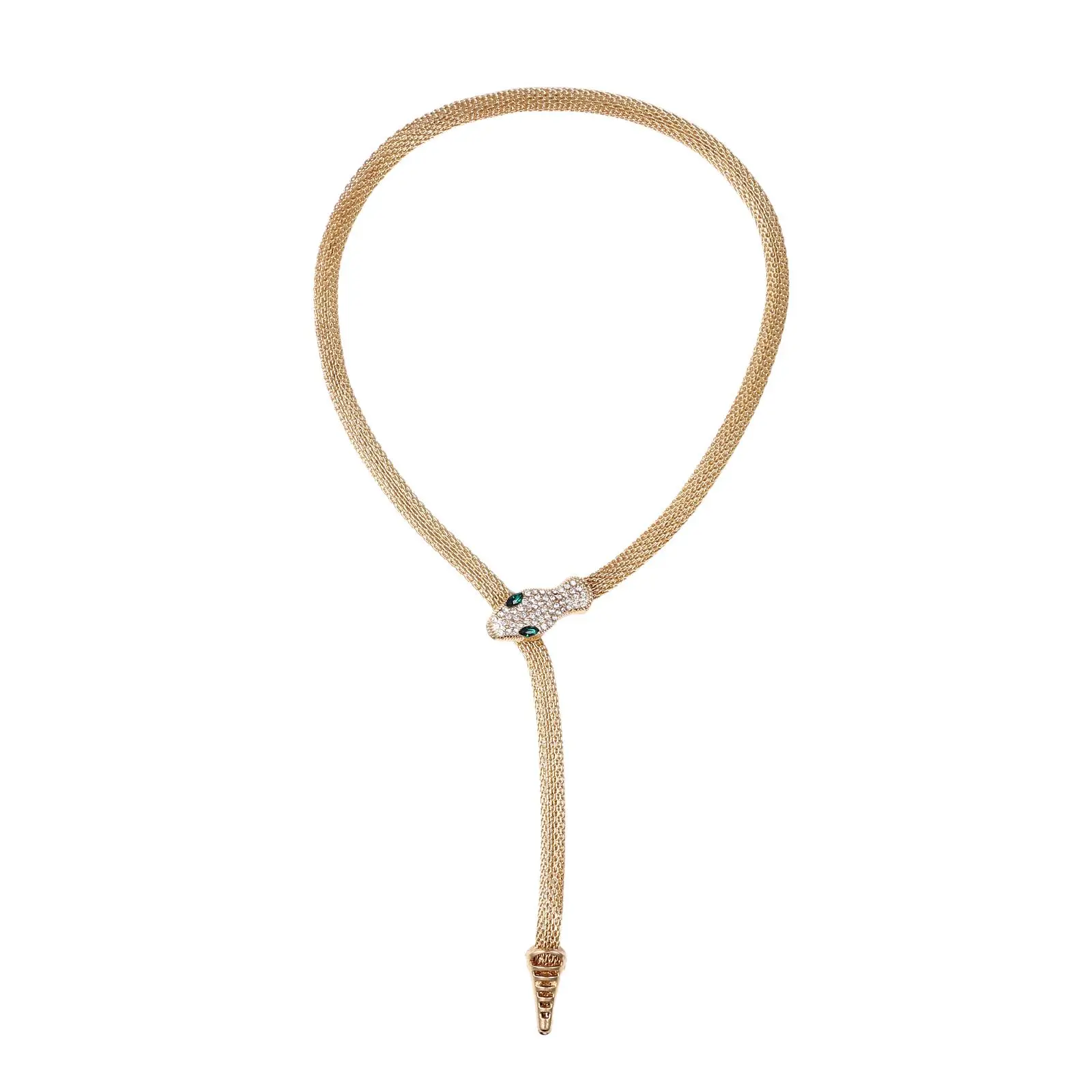 OIDEA Women's Bendable Snake Choker Necklace - Adjustable Length, Animal Figure, Coil, Embedded Stones, High Magnetic Clasp Jewelry for Daily Wear, Adjustable Length Necklaces, Animal Figure Necklaces