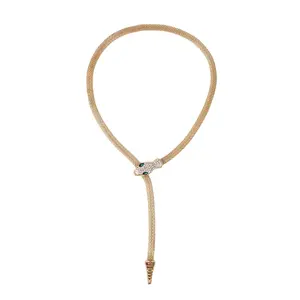 OIDEA Bendable Snake Necklace for Women - Adjustable Rhinestone Diamond Snake Choker Chain Jewelry with Magnetic Clasp for Daily Wear