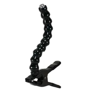 Microphone Stand with Gooseneck on Steel Clamp