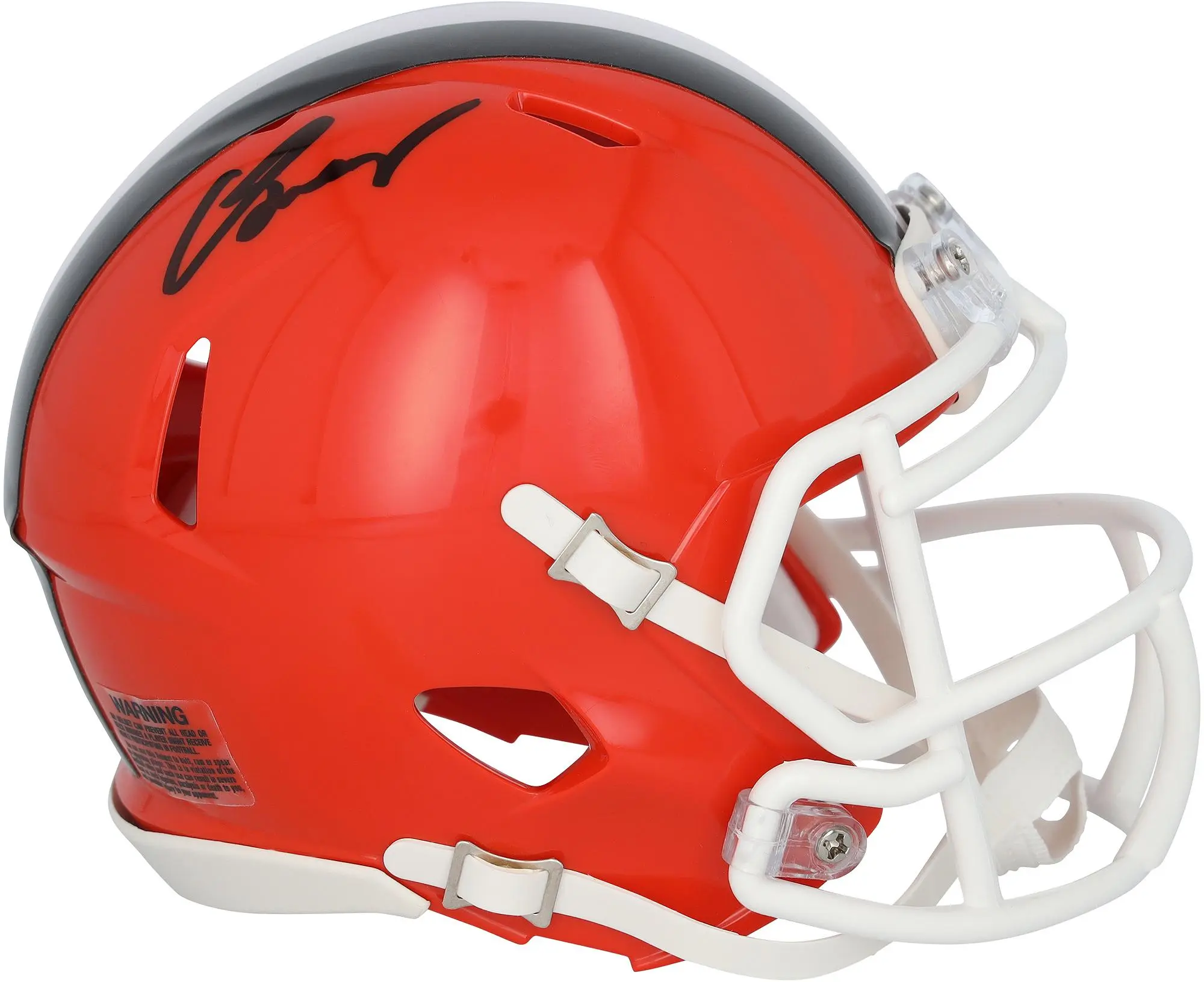 Carson Schwesinger Cleveland Browns Autographed Riddell Speed Mini Helmet - Fanatics Authentic Certified