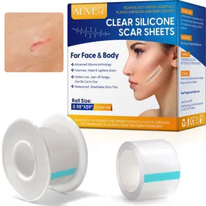 Aliver Facial Scar Removal Tape Roll, 0.98"x59" (2.5cmx1.5m), Invisible Skin Care Patch for Acne Scars & Blemishes Treatment