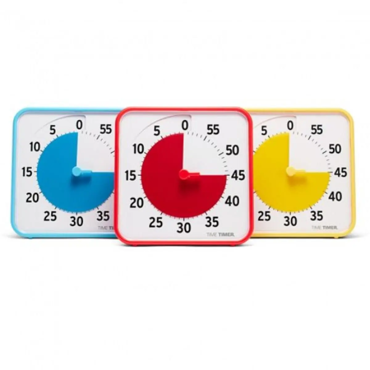 212 MAIN 8-in. 3-Primary-Color Time Timer Set, Sports & Outdoor Stopwatch for Time Management