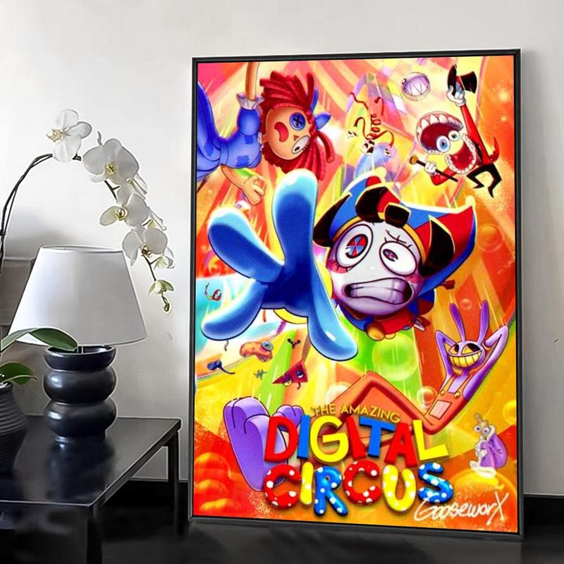 Anime The A-Amazing D-Digital Circus Poster HD Waterproof Ar
