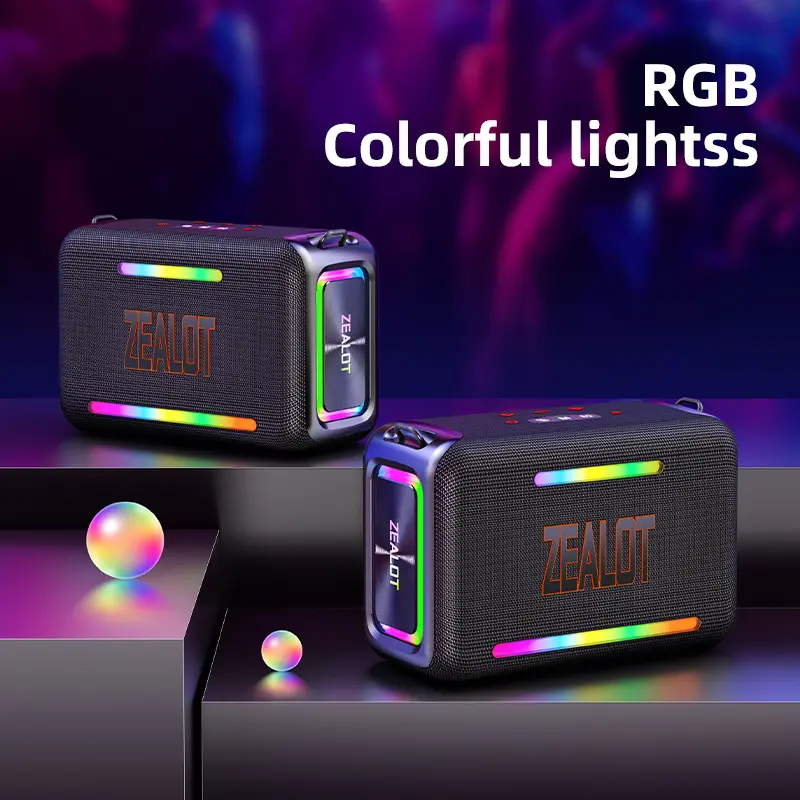 ZEALOT】Portable wireless speaker 120W, Bluetooth high fidelity