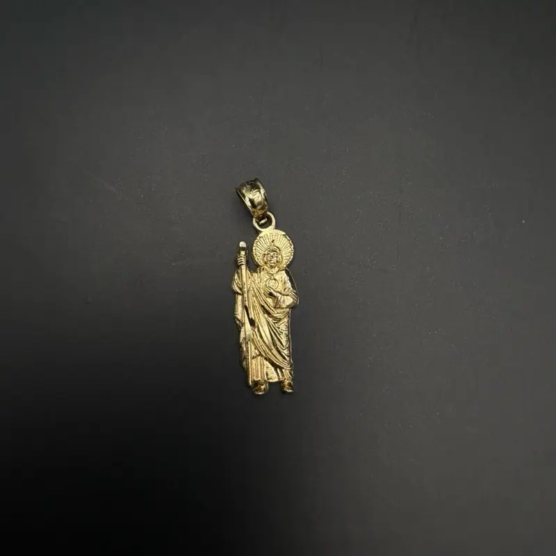 10k san judas pendant