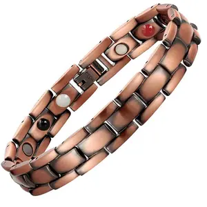 Men & Women's Copper Magnetic Bracelet Brick Links