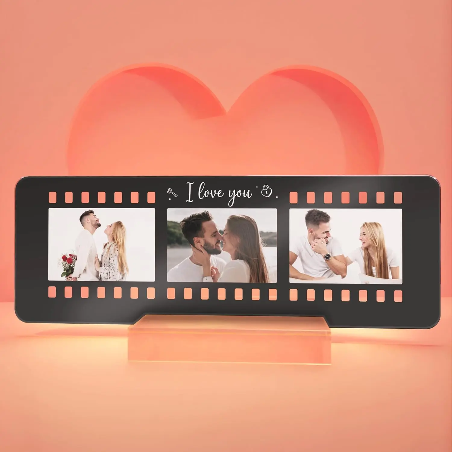EGD Personalized Acrylic Plaque | Customized Gift with Your Favorite Pictures | Customized Gifts for Women & Men | Size Wide 10"x 3.5" Height
