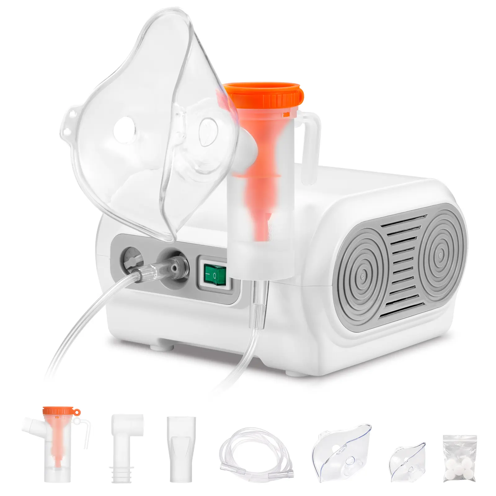 Portable Compressor Nebulizer - Personal Nebulizer Machine for Adults Kids with 1 Set Accessory, Portable Steam Inhaler with Cool Mist System for Breathing Problems