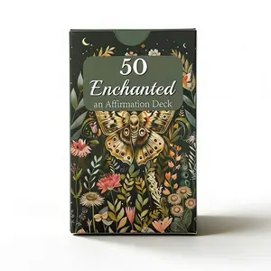 Enchanting Forest Themed Affirmation Cards, Magical Daily Mindfulness Healing Cards, Featuring Enchanted Illustrations for Self-Empowerment, Personal Growth, Positive Message Card