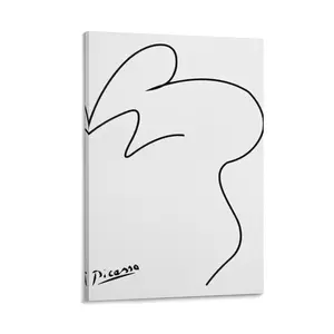Pablo Picasso's Minimalist's Art Prints.These Aesthetic Pictures Are Perfect for Home Decoration, Bringing A Unique And Modern Touch to Any Living Space. Poster Canvas Wall Art For Bedroom Decor Bar Office Room Decor Gift