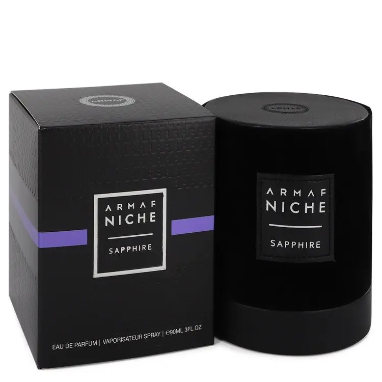 Armaf Niche Sapphire Eau De Parfum for Women, 3 oz (3 to 3.9 fl oz) - Rich, Elegant, Long-Lasting Ambery Scent with Ginger & Mint for Smelling Good, Spicy, Grapefruit, Feminine Energy, Daytime Wear, Aquatic, Fresh, Edp, Amber Intense Women's Fragrance, 3O