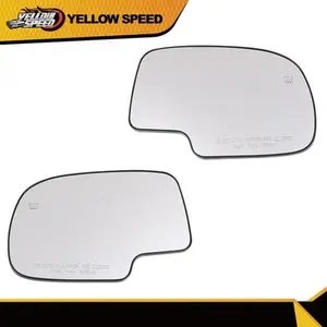 Power Heated Mirror Glass for Chevy Silverado, GMC Yukon, Avalanche – LH and RH Sides