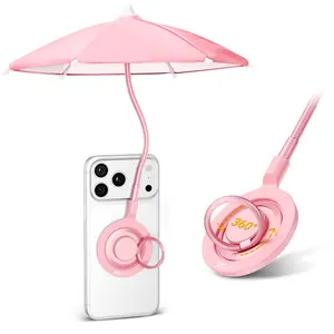 Phone Umbrella for Sun,Magnetic Cellphone SunShade Shield Umbrella,Universal Phone Sun Blocker Cover Visor for Beach Pool Accessories Travel Vacation Essentials Outdoor Video Photo Watching Anti-Glare Foldable Gadget Portable
