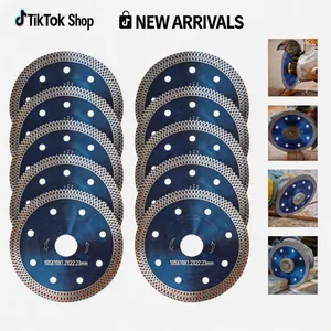 4.5 inch Super Thin Diamond Tile Blade, 10 Pcs Tile Cutting Blade, Diamond Blade for Angle Grinder Cutting Porcelain Tile Granite Marbles (Blue) Adjustable Angle Grinder Stand outdoorfun