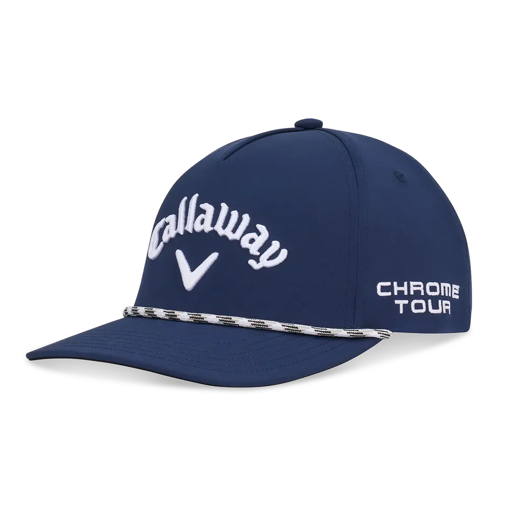 Callaway Golf Men's Tour Authentic Performance Pro Rope Hat in Navy | Size: Adjustable