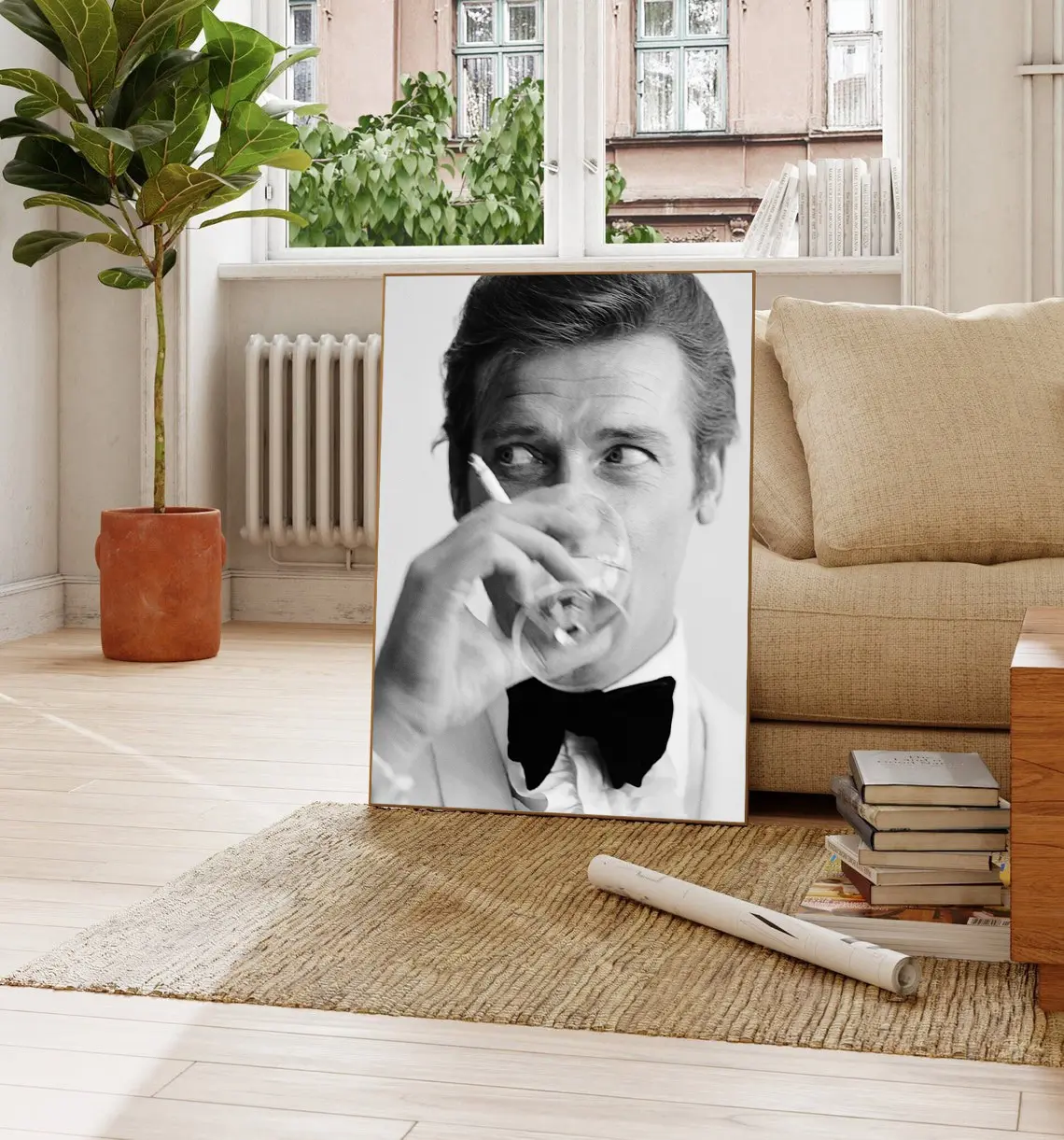 Shaken Not Stirred Roger Moore James Bond Poster