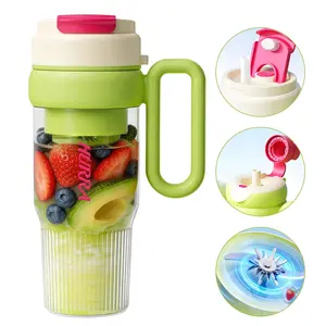 HURRA Tumbler Blender with 33oz, Cordless Smoothie Maker & Tumbler 2-in-1, Stanley-Style Travel Cup with Ice Crushing, USB Rechargeable for Gym, Travel & Daily Use，Perfect Gift for Graduation,Holidays & Birthdays