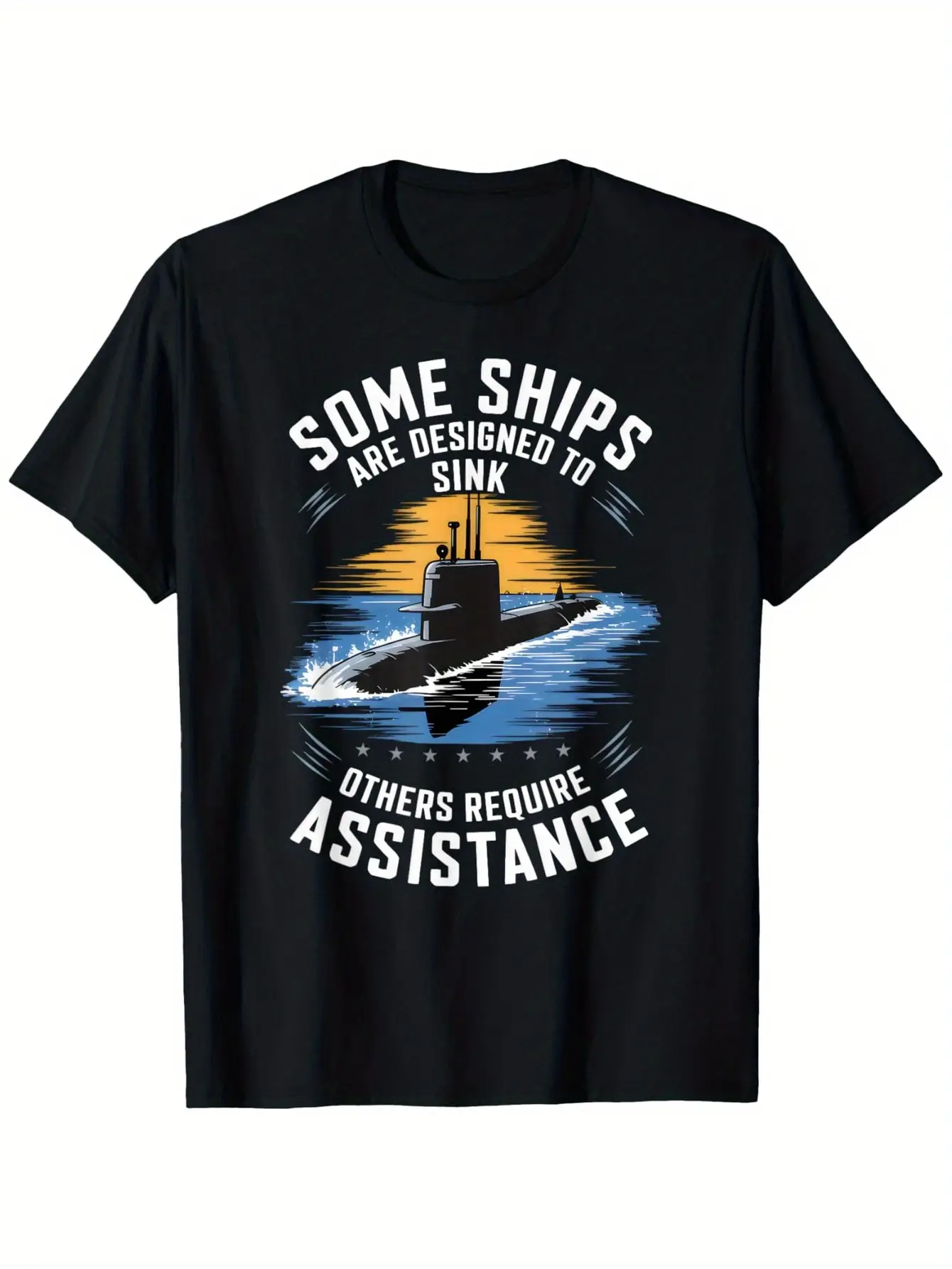 Men's  Women's Funny Submarine Sinking Joke T-Shir