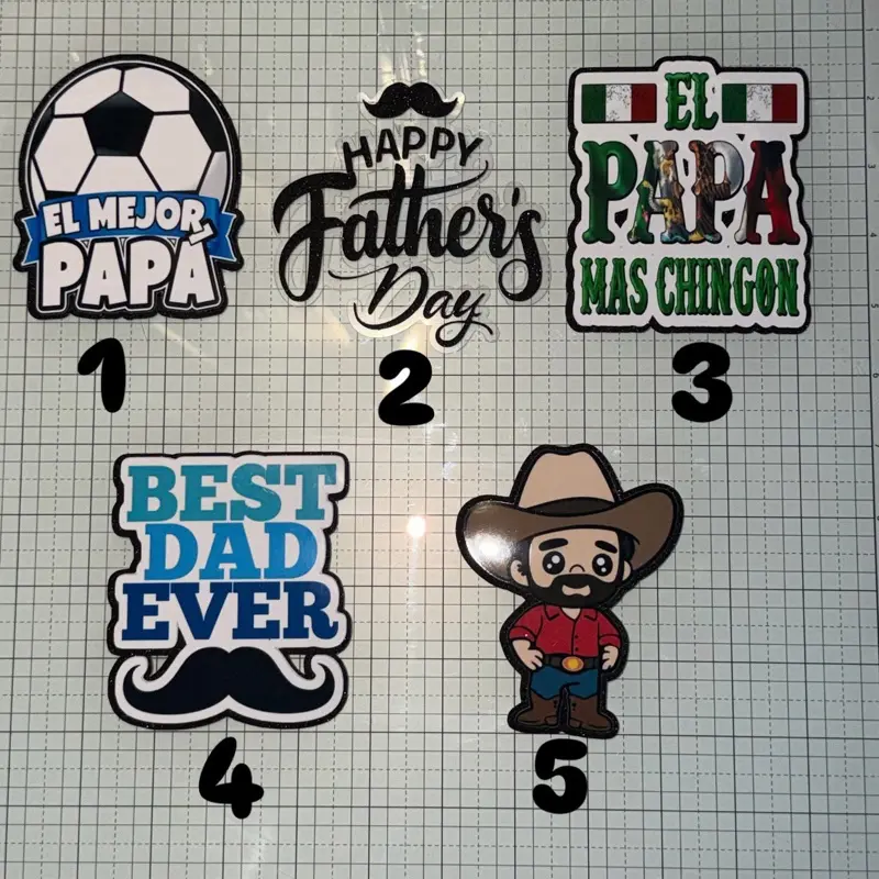 Fathers Day Toppers,Toppers para el Dia de Padre,Cake toppers