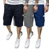 Men's 1-Piece or 3-Piece Woven Shorts Set, Multi-Sized, Khaki/Black/Gray, Slanted Pockets, Single Rear Pocket, Fitted Cut, Street Style, Casual Summer Male Clothing for Daily Outings & Vacations
