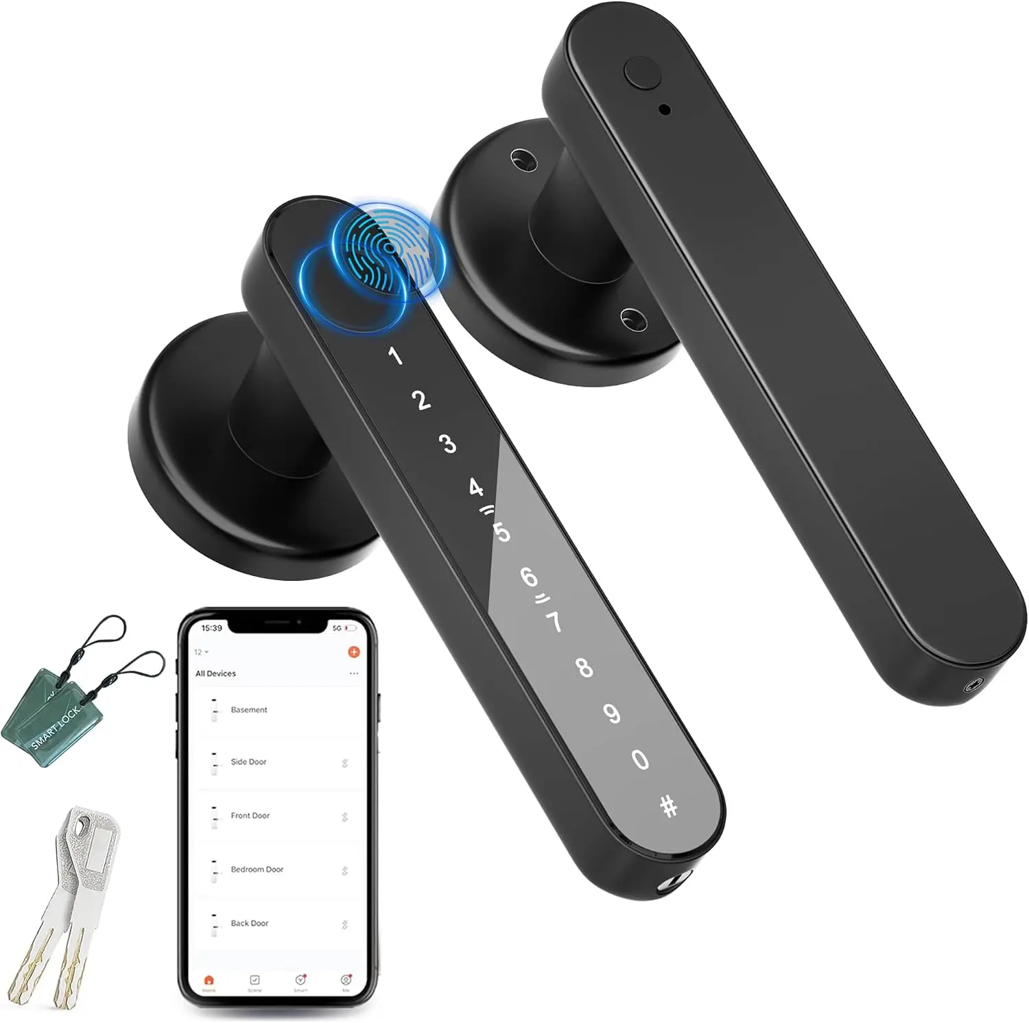 Door Knob,Door Lock for Bedrooms,Door Knob,Door Lock with APP
