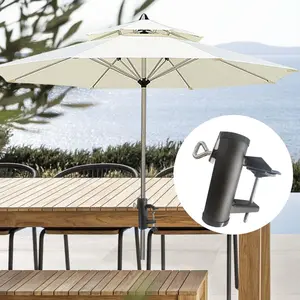 Umbrella Holder Stand, Long Bench Friend Patio Umbrella Fixed Clip, Beach Fishing Umbrella Rack Chair Clamp