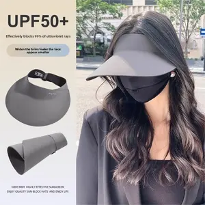 Summer new non-marking UV sun protection hat women's outdoor sports empty top sun hat UV protection sun empty top hat