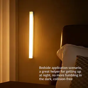 Motion Sensor LED Under Cabinet Light, USB Rechargeable LED Night Light, Dimmable LED Wall Sconce, Modern Night Light for Indoor Kitchen and Stairway