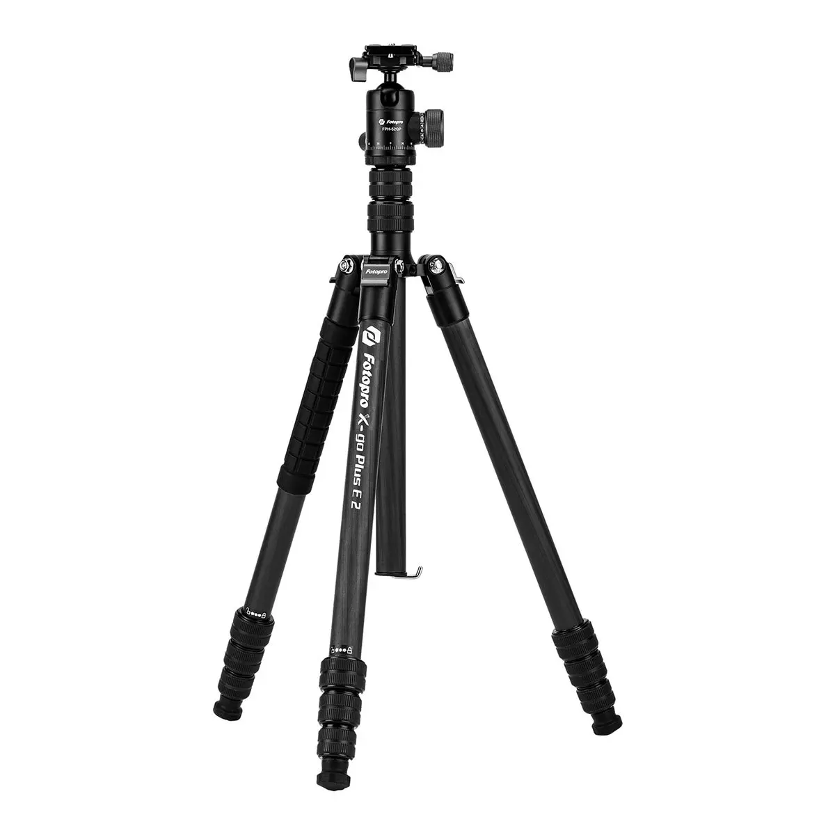 FotoPro X-Go Plus E2 4-Section Carbon Fiber Tripod/Monopod with FPH-52QP Ball Head