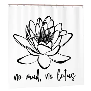 No Mud No Lotus Shower Curtain