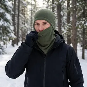 1/2Pack Men Windproof Fleece Balaclava - Cold Weather Mask Thermal for Winter Women Motorcycle Thermal Fleece Face Cover