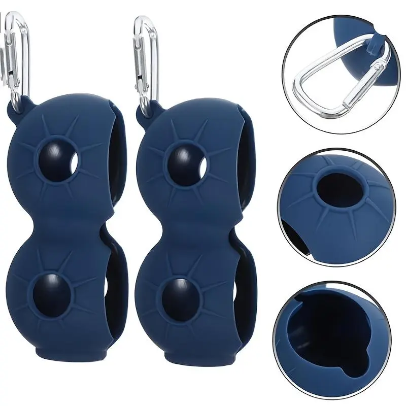 Portable Golf Silicone Ball Holder, Hanging Glove Protector, Double-layer Silicone Protective Shell for Golf Accessories, Golf Gift Accessory