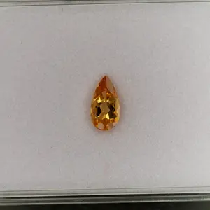 Natural Brazilian Imperial Topaz Pear Cut Loose Gem ~1.25cts - Rare Earth-Mined Gemstone