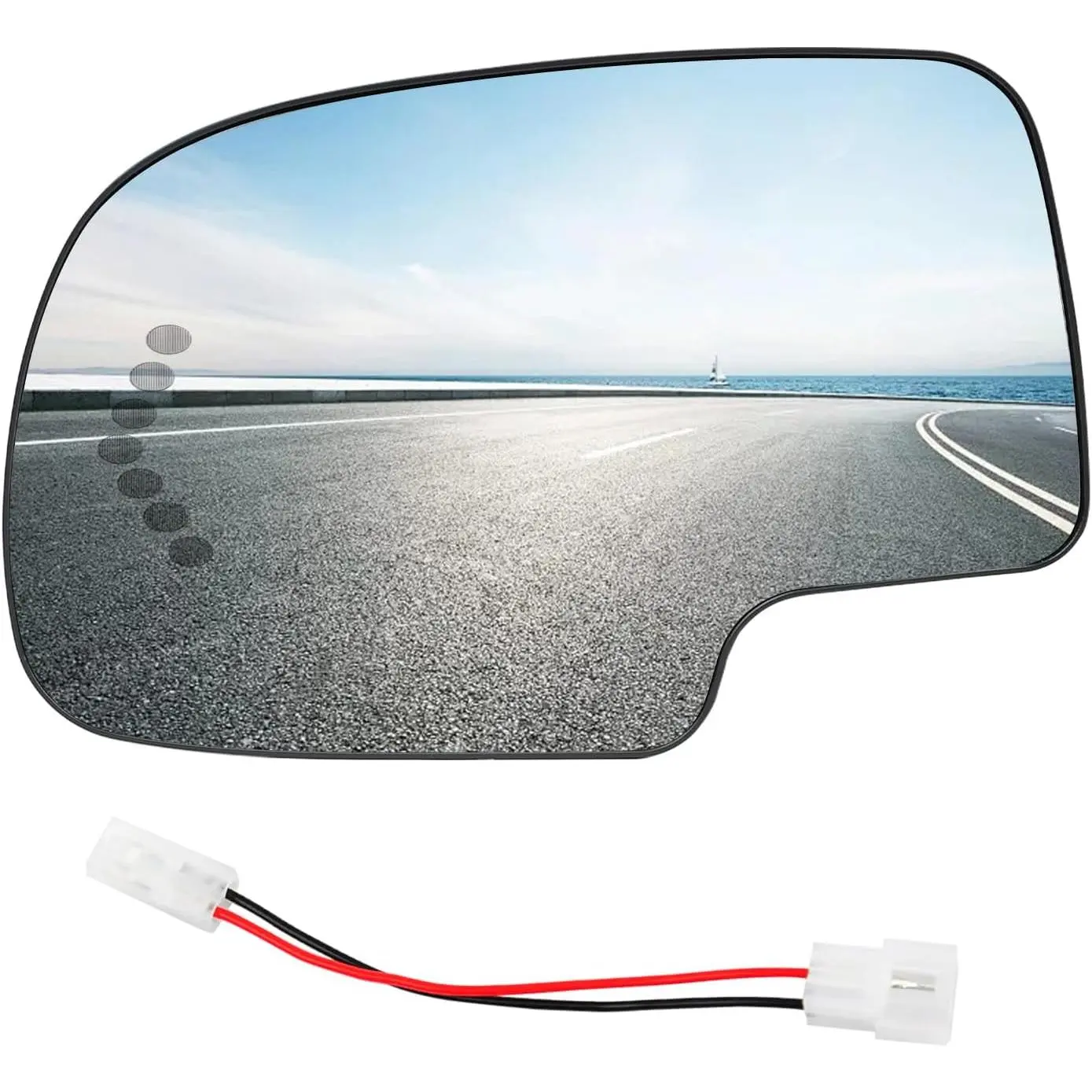Driver Side Heated Exterior Left Mirror Glass Replacement with Turn Signal for 2003-2006 Chevy Silverado GMC Sierra Tahoe Yukon Suburban Avalanche Cadillac Escalade, Automotive Vehicle Car Accessories for Trucks