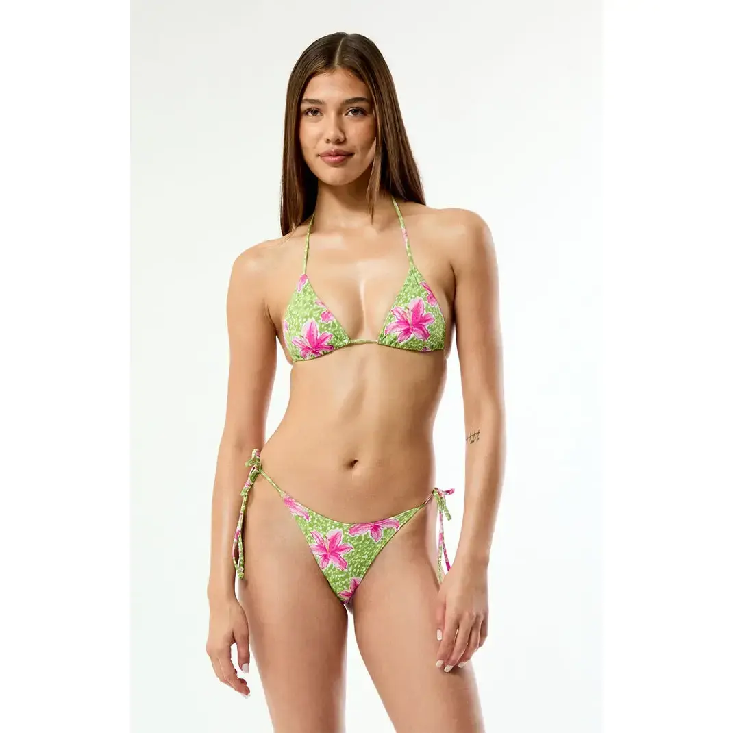 Pacsun Women's Floral Summer Side Tie Bikini Bottom