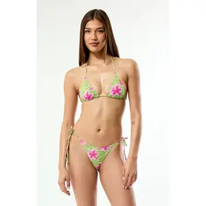 Pacsun Women's Floral Summer Side Tie Bikini Bottom