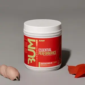 RAW Nutrition Essential Performance Non-Stim Pre Workout Powder 6g Citrulline 5g Creatine 3.2g Beta Alanine 2.5g Betaine Anhydrous 2g L-Tyrosine 25 Servings Fitness Supplement