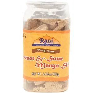 Rani Sweet & Sour Mango Slice Candy 4.55oz (130g) Vacuum Sealed, Easy Open Top, Resealable Container ~ Indian Tasty Treats | Vegan | Gluten Friendly | NON-GMO | Indian Origin (Copy)