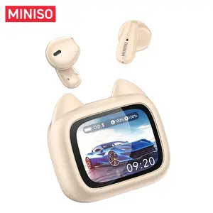 Miniso Ms102 True Wireless In-Ear Translation Headphones Bluetooth-compatible 6.0, LCD Display Charging Box, HiFi Sound, Real-Time Translation, Wireless Music Earphones, Multifunctional Earbuds