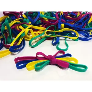 Rubber Bands, Size 64 (3.5" x 0.25"), Colorful Elastic Stretchable Non Latex Rubber Bands, Bulk Elastic Band Loops For Files, Bank Paper Bills, Money, For Office Or Home Use, 50g Bag