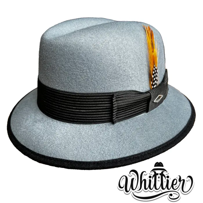 Chicano Homage Fedoras - Grey Authentic Whittier Collection Faux Felt Lowrider Derby Chicano Homage Fedoras - Grey Authentic Whittier Collection Faux Felt Lowrider Derby