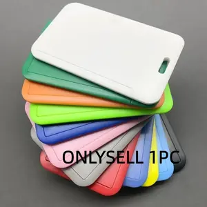 Plastic Women Men ID Credit Card Holder Wallet  Fashion Student Bus ID Business Slide Card Cover Holder Bag Pouch Case