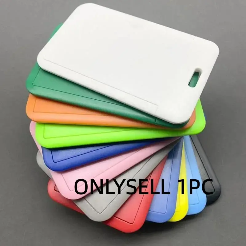 Plastic Women Men ID Credit Card Holder Wallet  Fashion Student Bus ID Business Slide Card Cover Holder Bag Pouch Case Credit Card Protector Card Slot